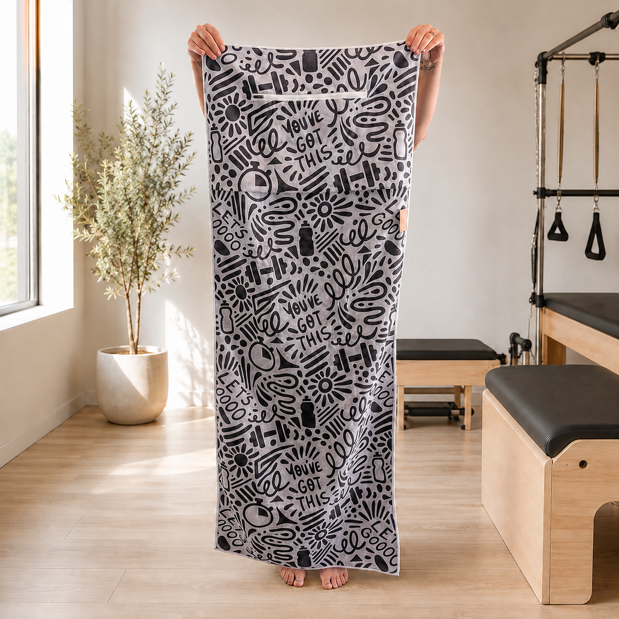 Gym Towel with Hood and Pocket - You got this