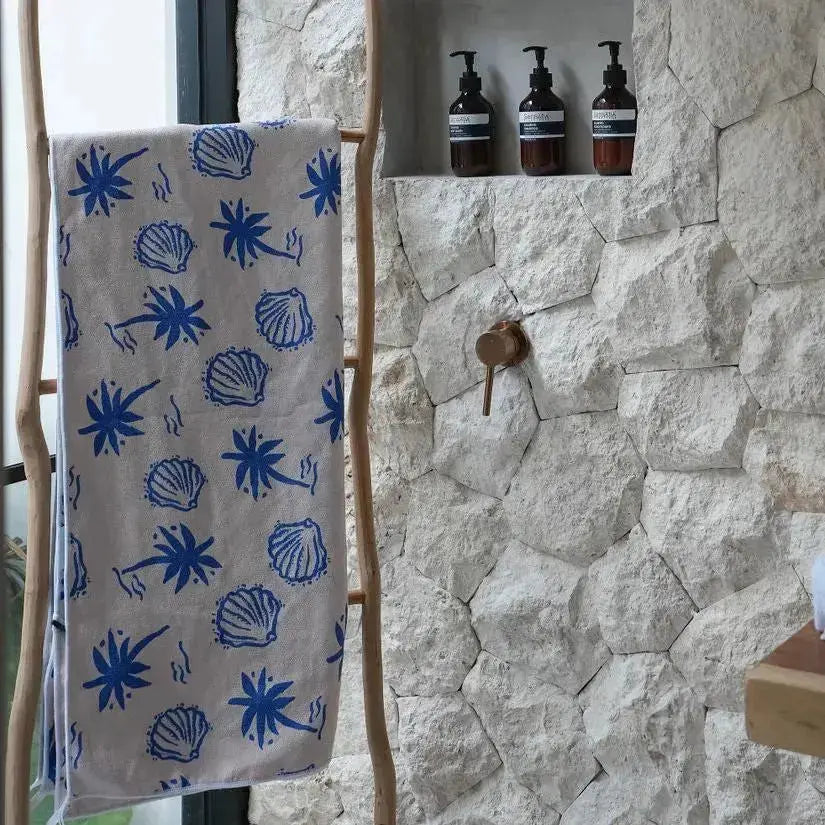 Santorini Sand Free Beach Towel With Pocket Nomadique Co