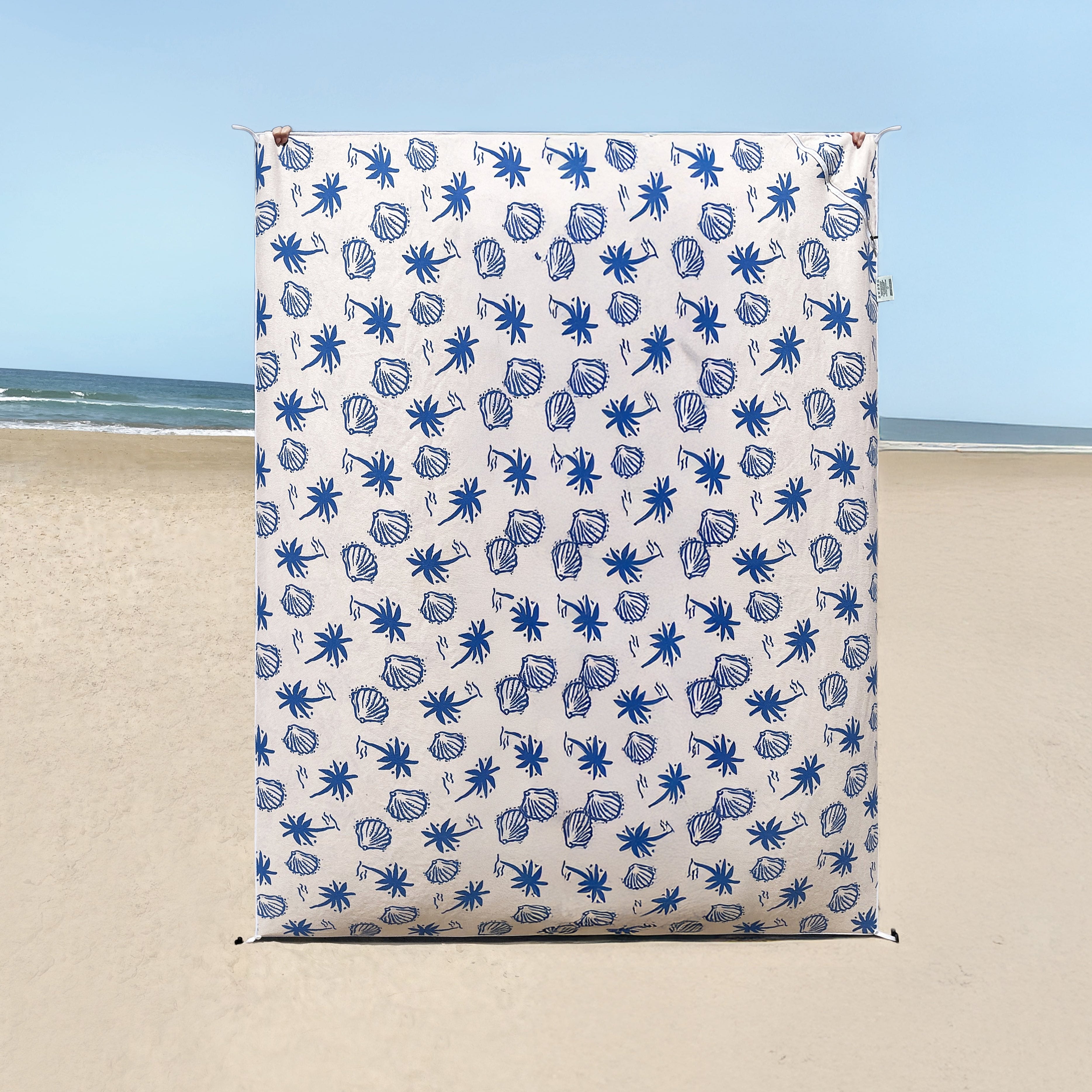 XL Santorini Beach Towel with Pocket