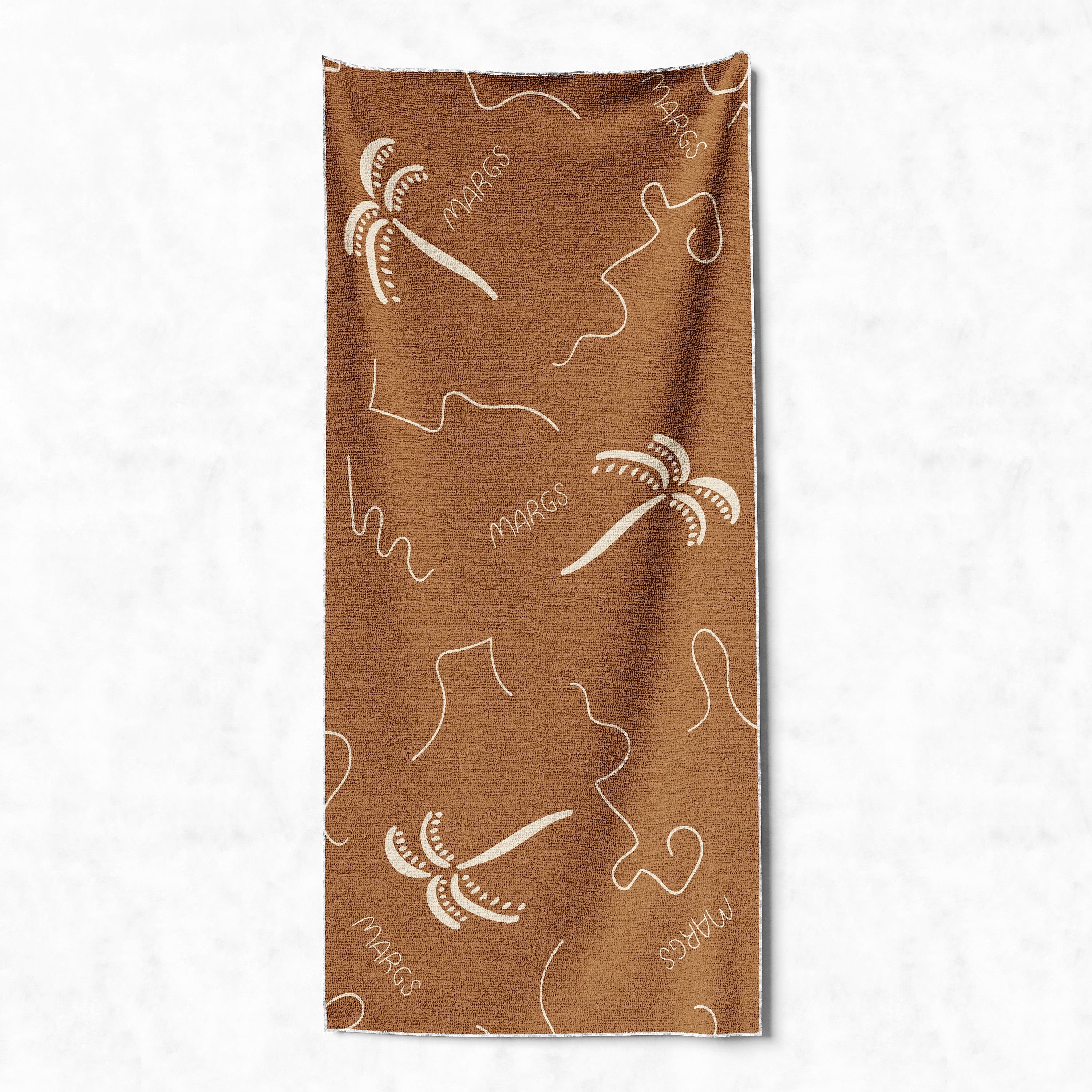 phuket brown margs beach towel nomadique pockets