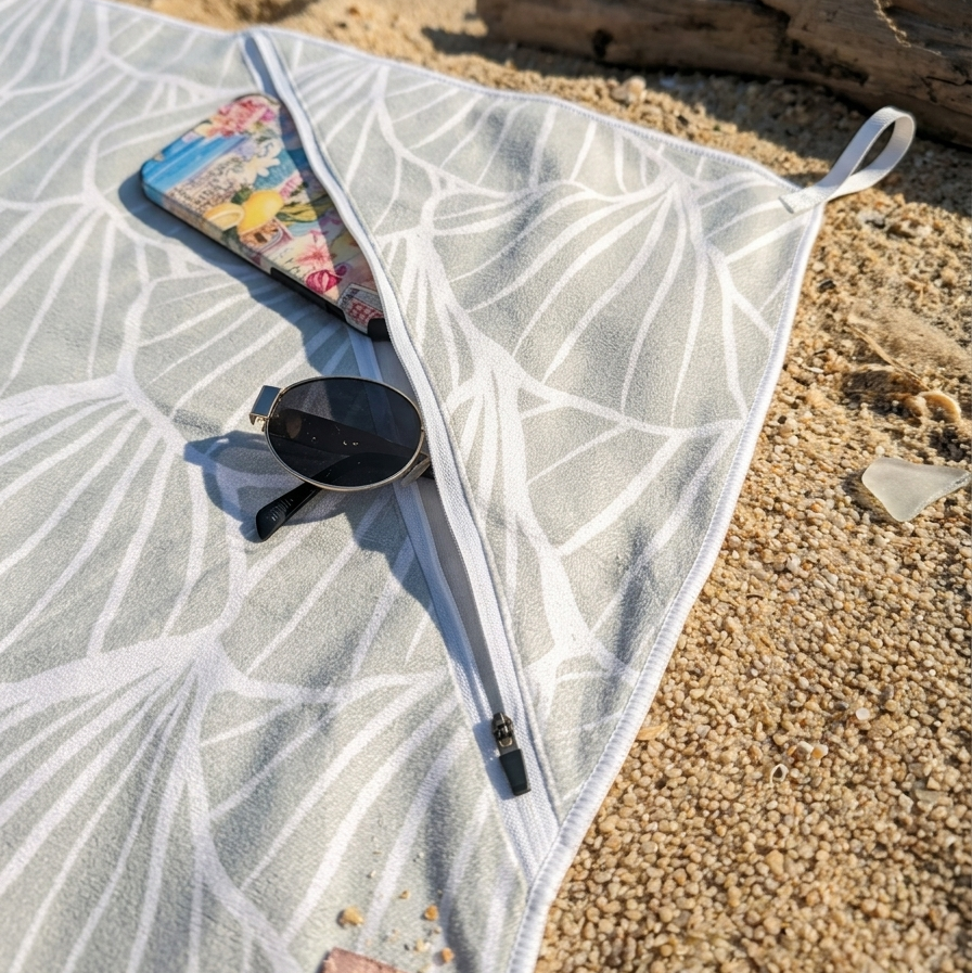 Enjoy the beach without bringing the sand home. This premium sand-free towel features a beautiful shell pattern design, quick-dry fabric, and lightweight construction perfect for beach trips, holidays, and outdoor relaxation.