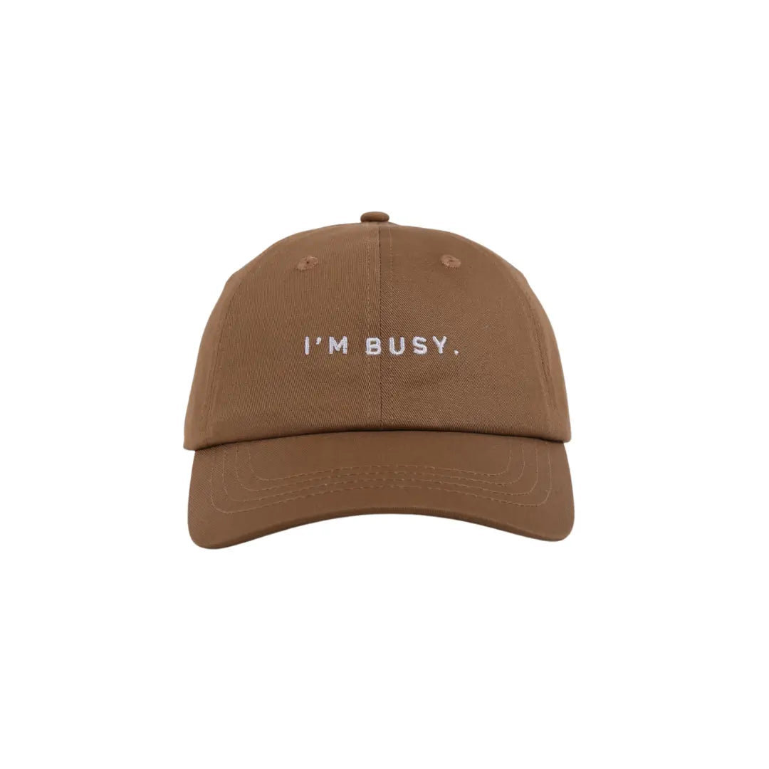brown I'm busy hat funny trending slogan womens australia beach baseball cap