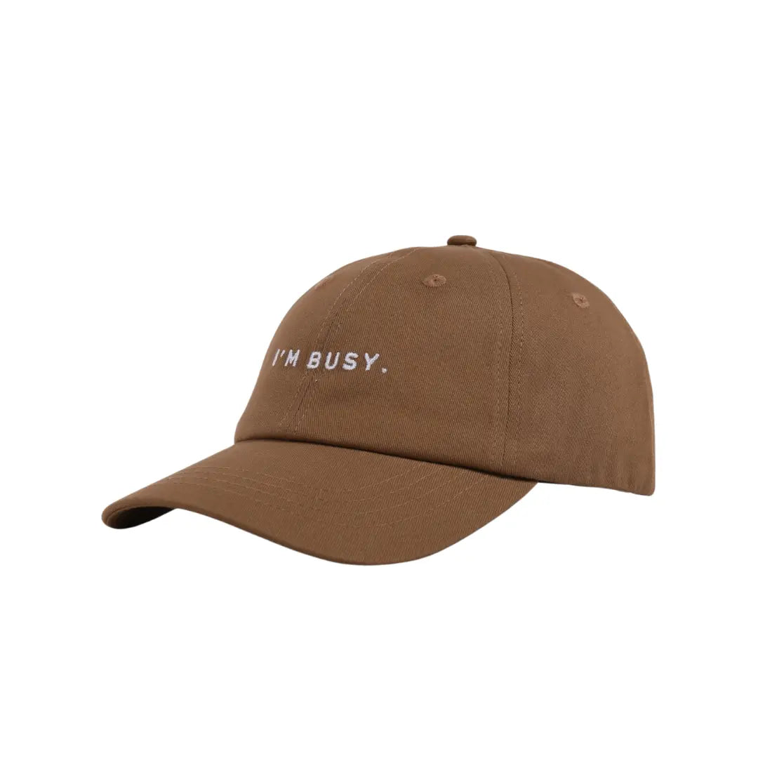 brown I'm busy hat funny trending slogan womens australia beach baseball cap