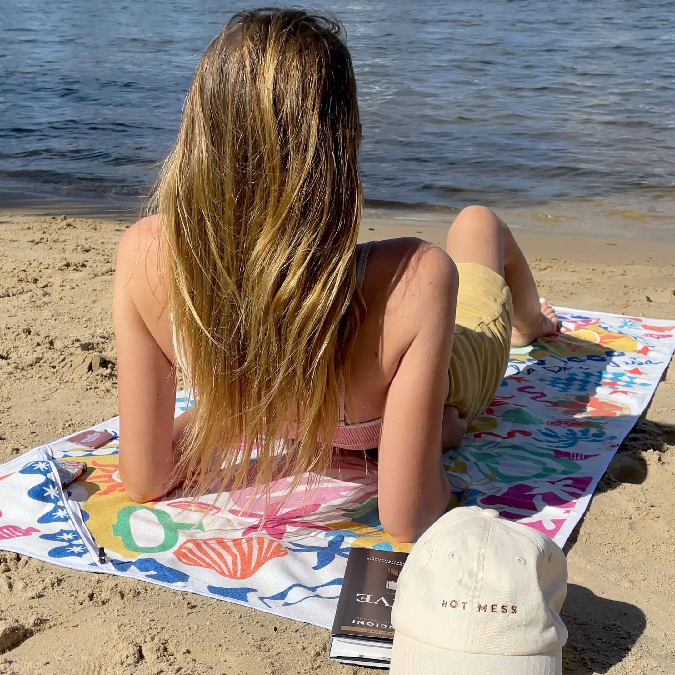 Amalfi Sand Free Beach Towel With Pocket Nomadique