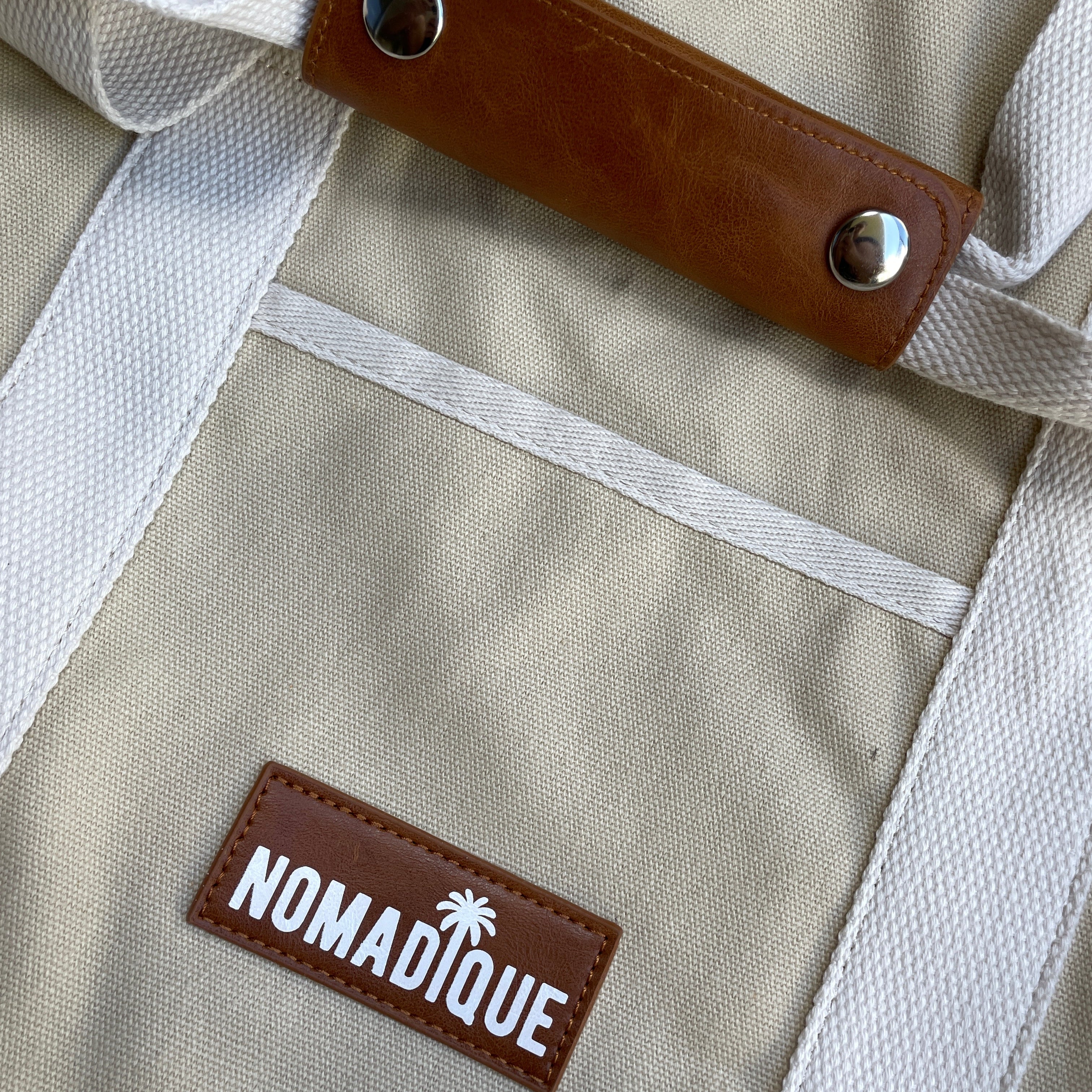Large Cooler Tote Beach Bag Beige - CLEARANCE!