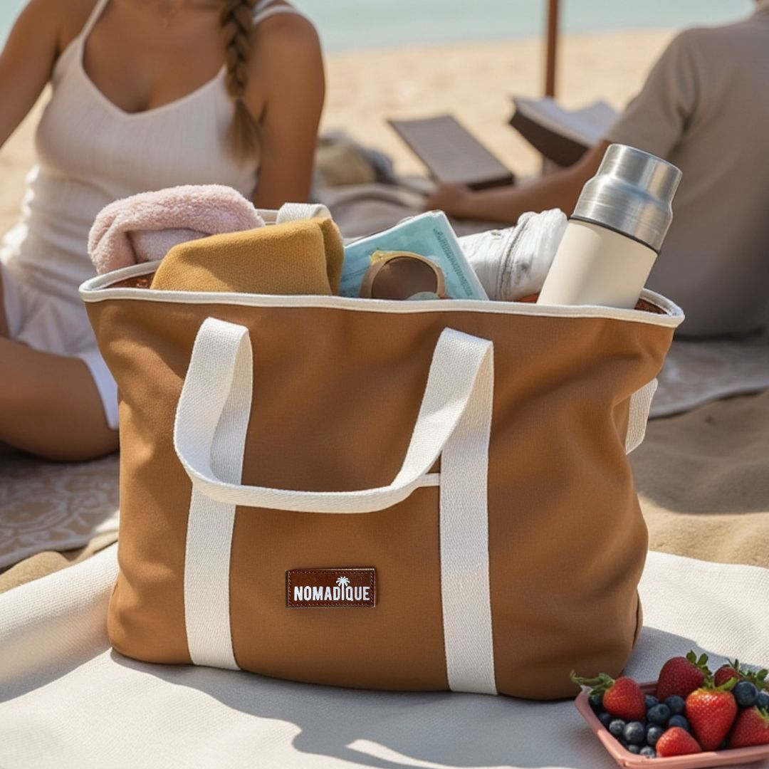 Large Cooler Tote Bag Brown - CLEARANCE