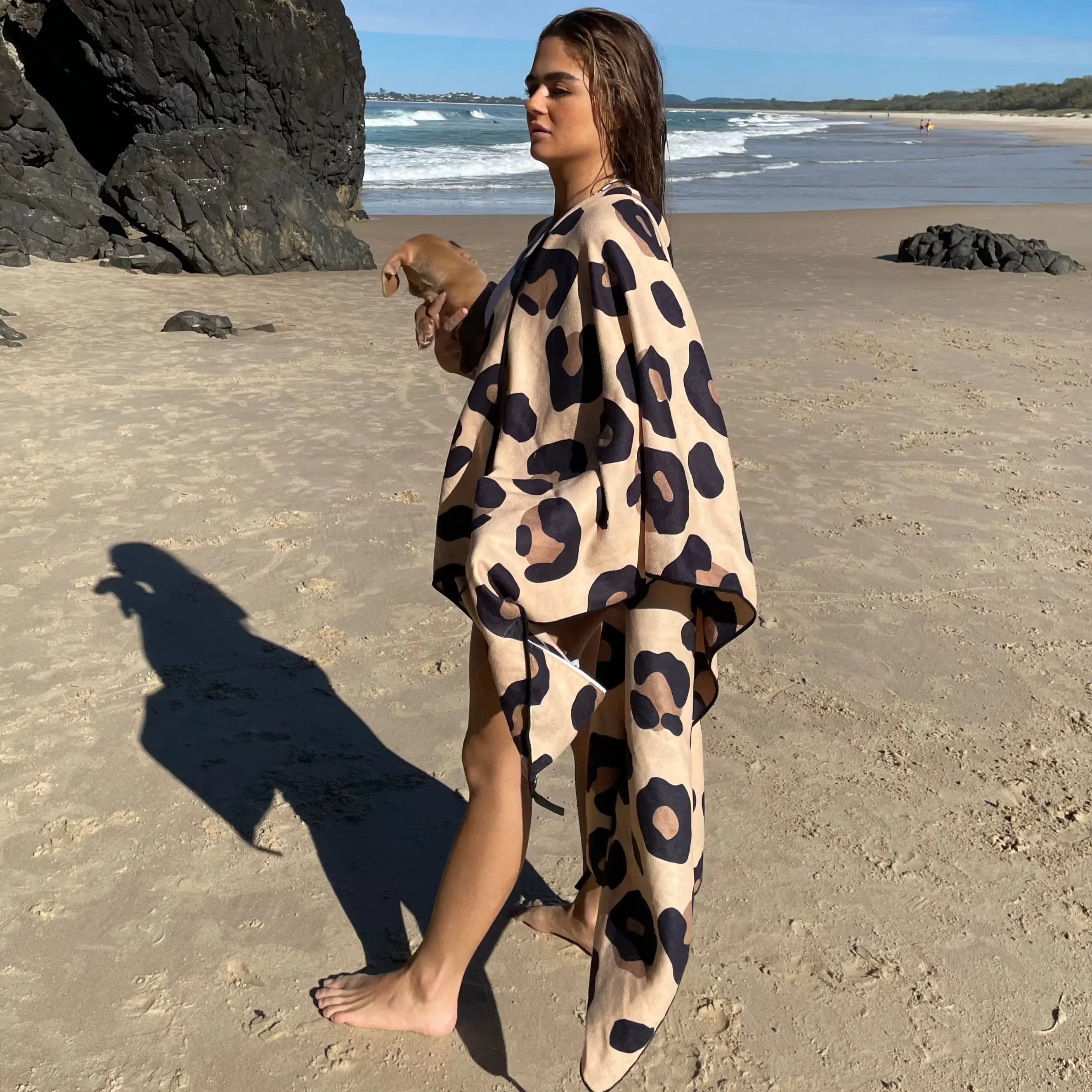 leopard_print_aussie_beach_towel_sand_free_towel_with_pocket