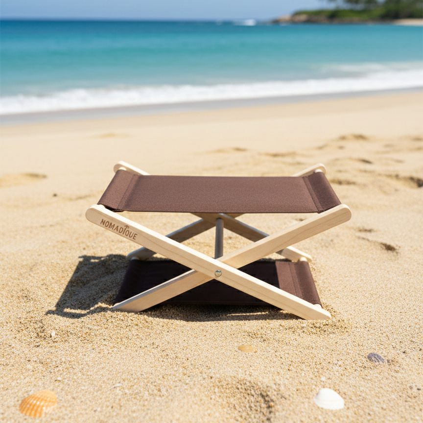 Lightweight, compact, and perfect for long afternoons of sun, books, and ocean views.