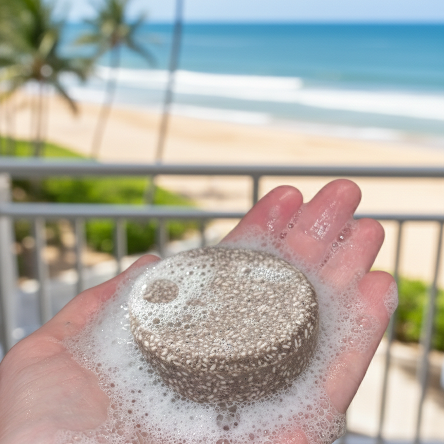 Lightweight and easy to pack, it’s the perfect solution for travelers seeking sustainable hair care.