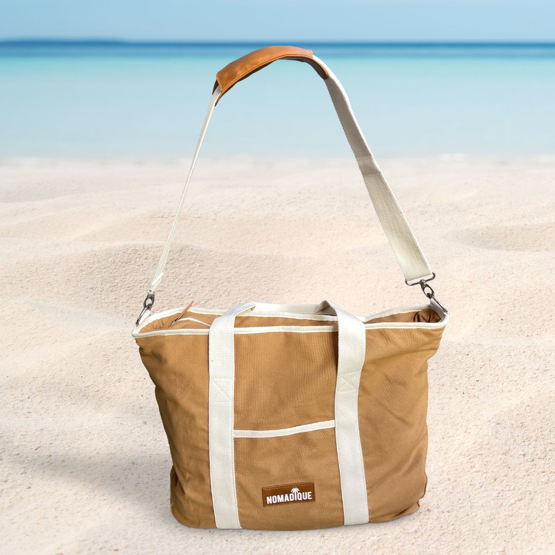 Large Cooler Tote Bag Brown