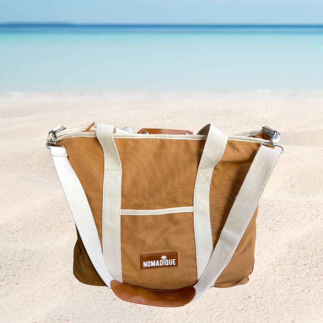 Large Cooler Tote Bag Brown