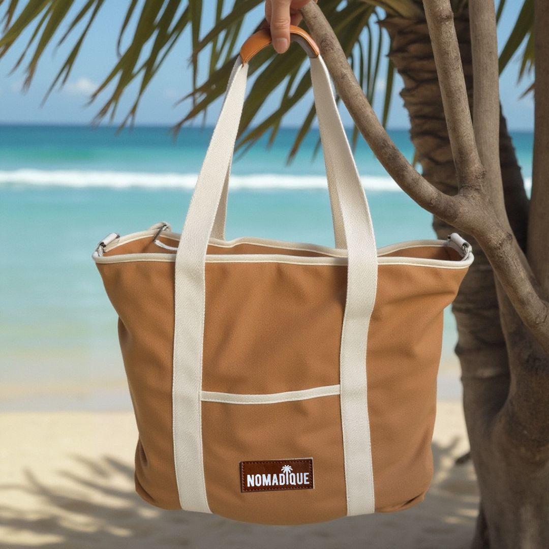 Large Cooler Tote Bag Brown