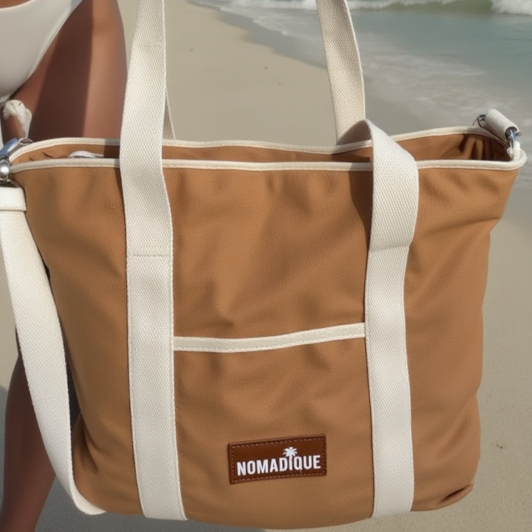 Large Cooler Tote Bag Brown